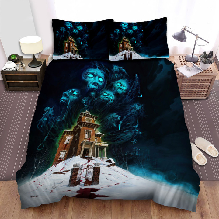 Ghosts Inside The Bloody Haunted House Artwork Bed Sheets Spread Duvet Cover Bedding Sets