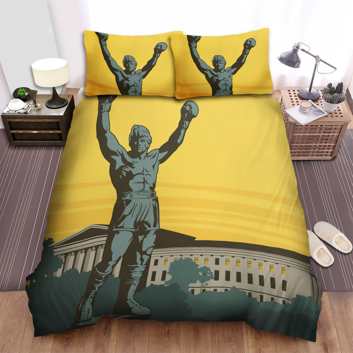 Pennsylvania Philadelphia Statue Bed Sheets Spread  Duvet Cover Bedding Sets