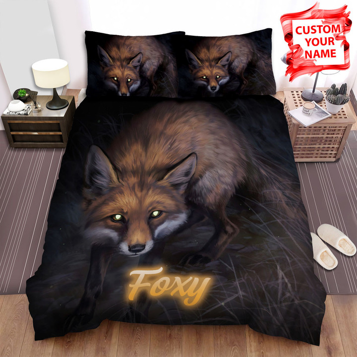 Personalized The Wild Animal - The Bright Eyes Of A Fox Bed Sheets Spread Duvet Cover Bedding Sets