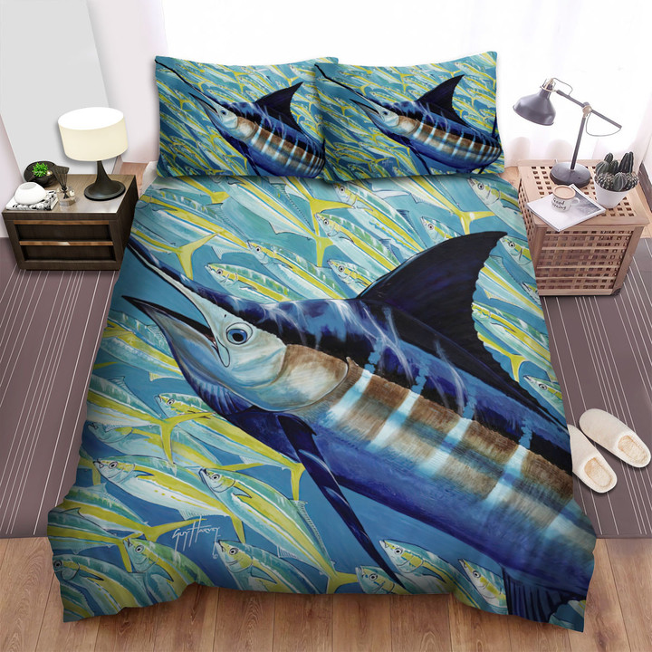 The Wild Animal - The Sailfish Beside The Fishes Herd Bed Sheets Spread Duvet Cover Bedding Sets