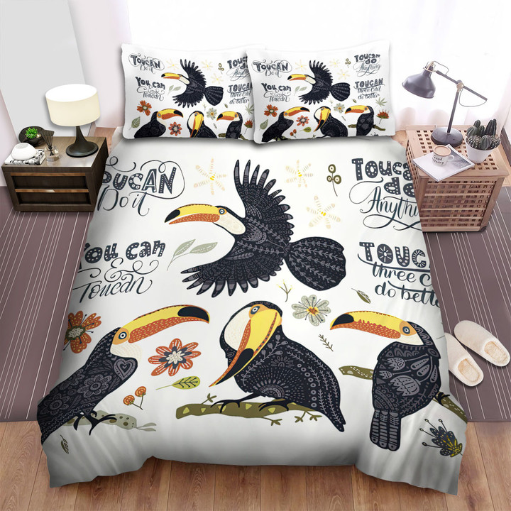 The Tropical Bird - Toucan Do Better Bed Sheets Spread Duvet Cover Bedding Sets