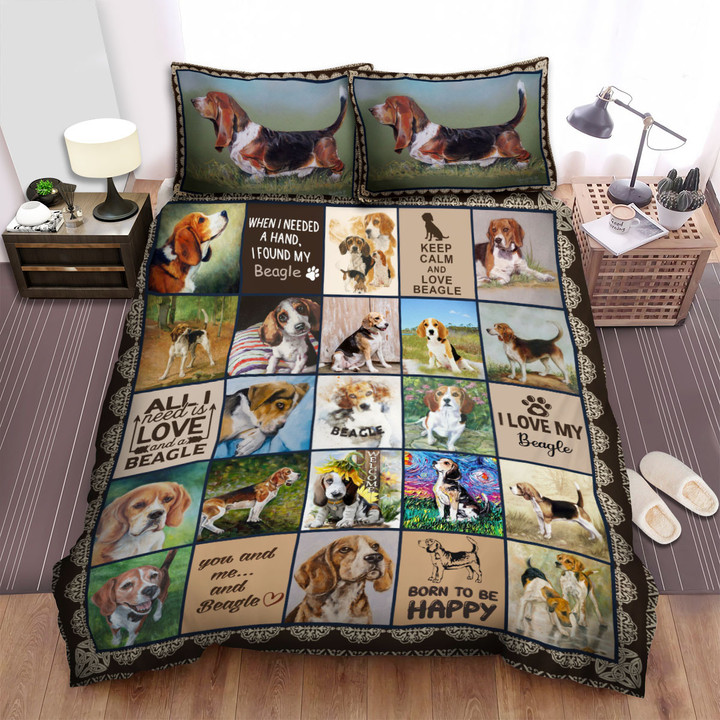 You And Me And Beagle Bed Sheets Spread Duvet Cover Bedding Sets