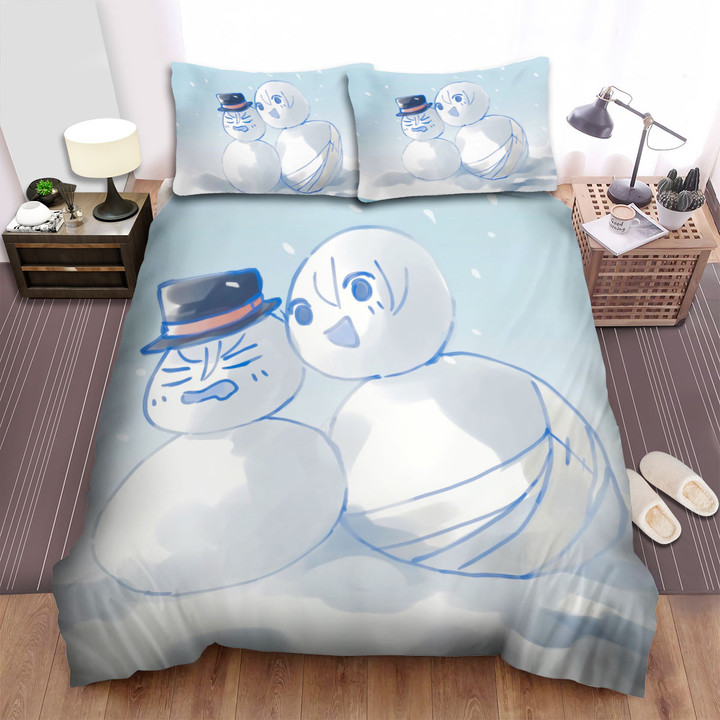 Annoying Snowman Stay Away Bed Sheets Spread Duvet Cover Bedding Sets