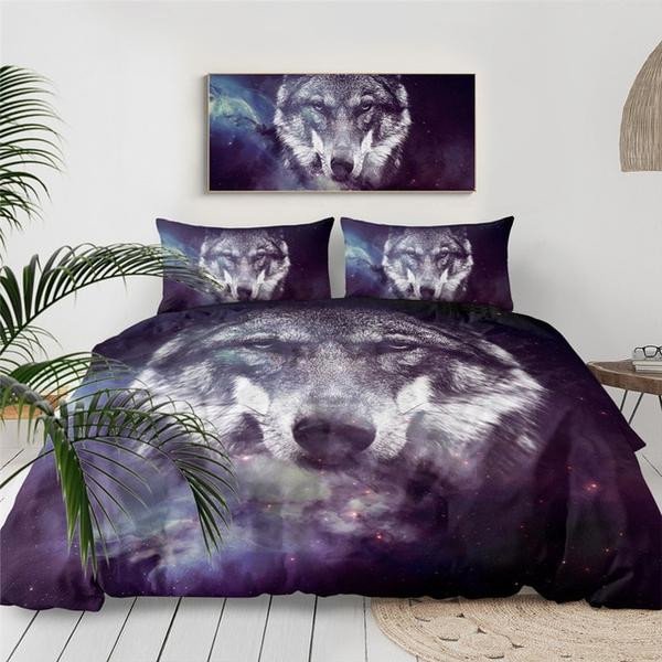 3d Wolf  Bed Sheets Spread  Duvet Cover Bedding Sets
