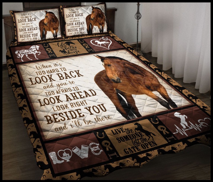 Horse Live Like Someone Left The Gate Open  Bed Sheets Spread  Duvet Cover Bedding Sets Perfect Gifts For Horse Lover Gifts For Birthday Christmas Thanksgiving