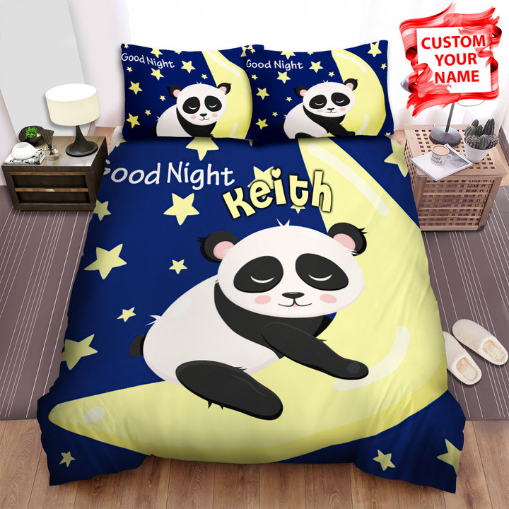 Personalized The Wild Animal - Good Night From The Fatty Panda Bed Sheets Spread Duvet Cover Bedding Sets
