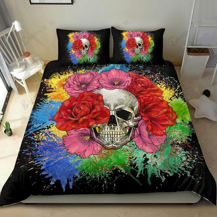 Skull Cool Design Bed Sheets Duvet Cover Bedding Set Great Gifts For Birthday Christmas Thanksgiving