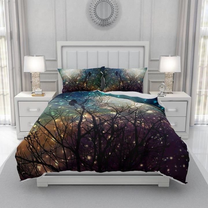 Moon Crow  Bed Sheets Spread  Duvet Cover Bedding Sets