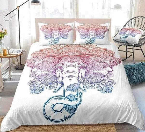 Boho Elephant  Bed Sheets Spread  Duvet Cover Bedding Sets