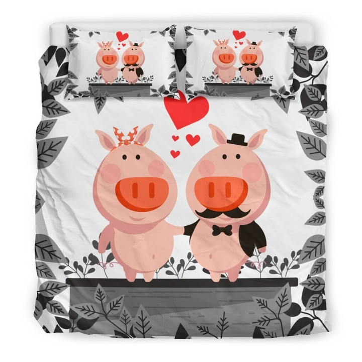 Pig Bedding Set -10 (Duvet Cover & Pillow Cases)