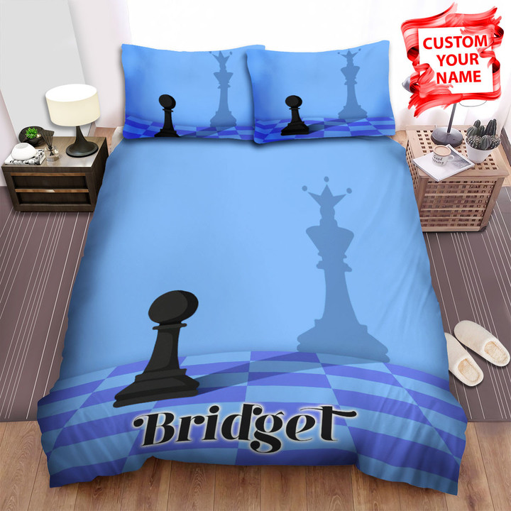 Personalized Chess Pawn With Shadow Of The-King Bed Sheets Spread Duvet Cover Bedding Sets