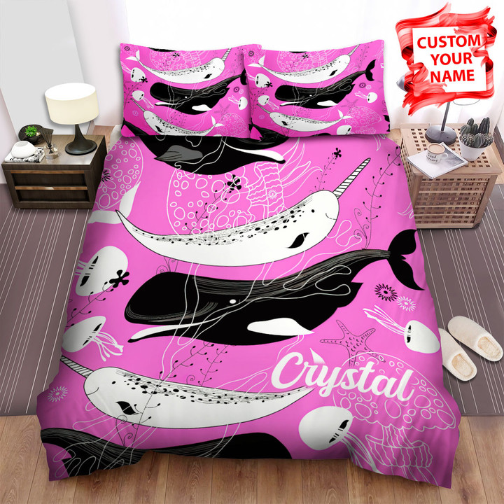 Personalized The Wildlife - The Narwhal And The Whale Bed Sheets Spread Duvet Cover Bedding Sets