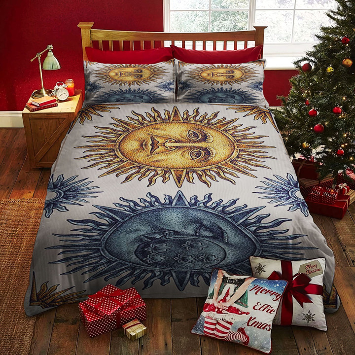 Hippy Sun And Moon Bed Sheets Duvet Cover Bedding Set Great Gifts For Birthday Christmas Thanksgiving