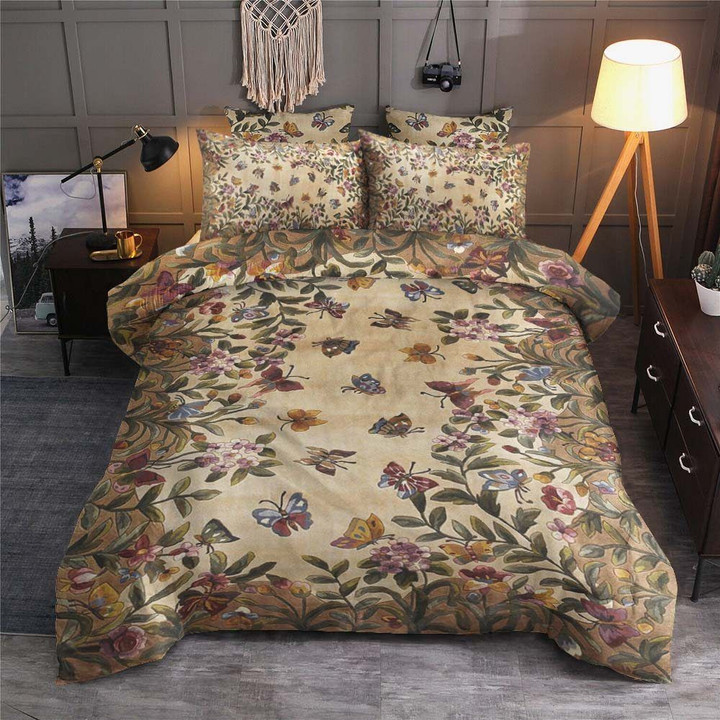 Butterfly Garden HM050908  Bed Sheets Spread  Duvet Cover Bedding Sets