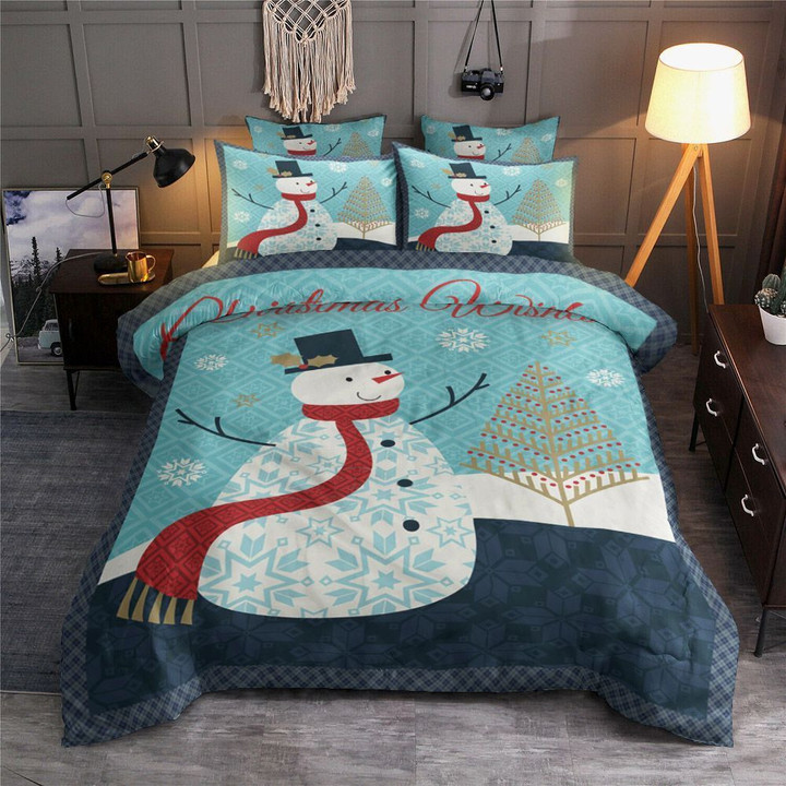 Snowman  Bed Sheets Spread  Duvet Cover Bedding Sets
