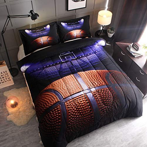 3D Basketball On The Yard  Bed Sheets Spread  Duvet Cover Bedding Sets