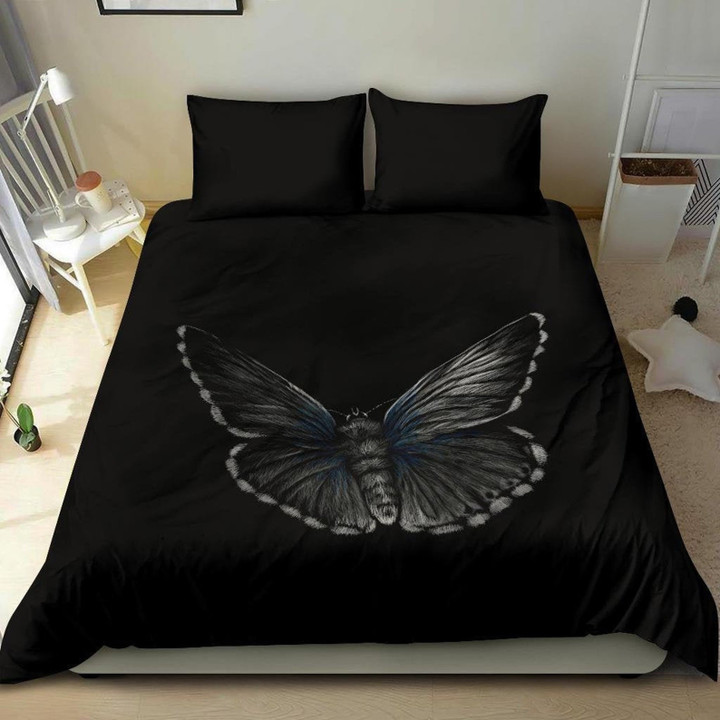 Black Butterfly Bed Sheets Duvet Cover Bedding Sets
