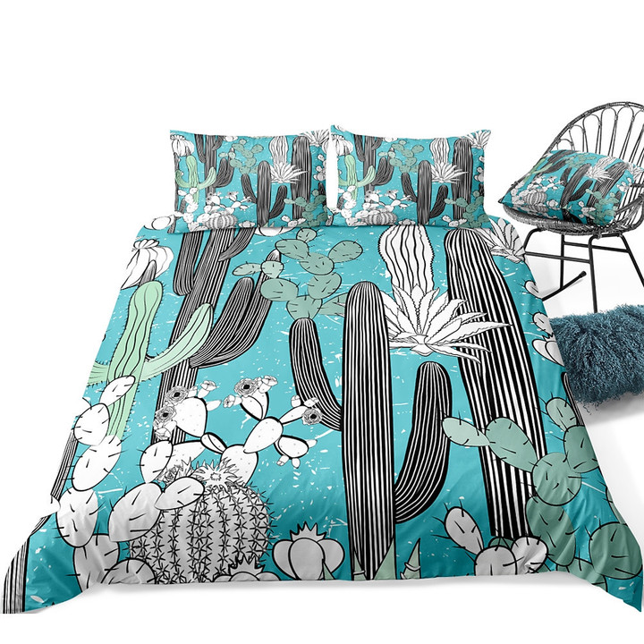 Cactus Bed Sheets Spread  Duvet Cover Bedding Sets