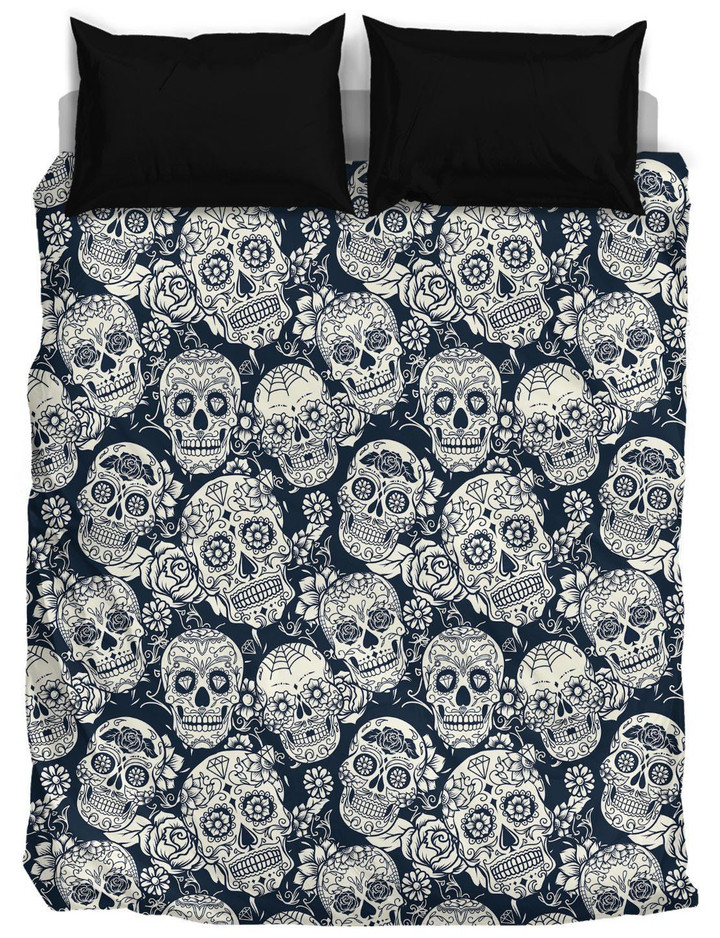 Skull  Bed Sheets Spread  Duvet Cover Bedding Sets