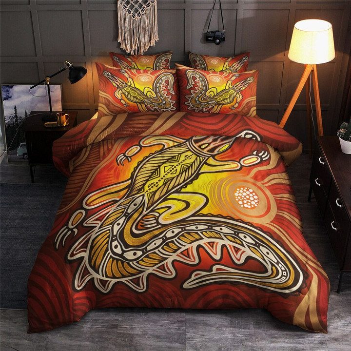 Crocodile Illustration  Bed Sheets Spread  Duvet Cover Bedding Sets