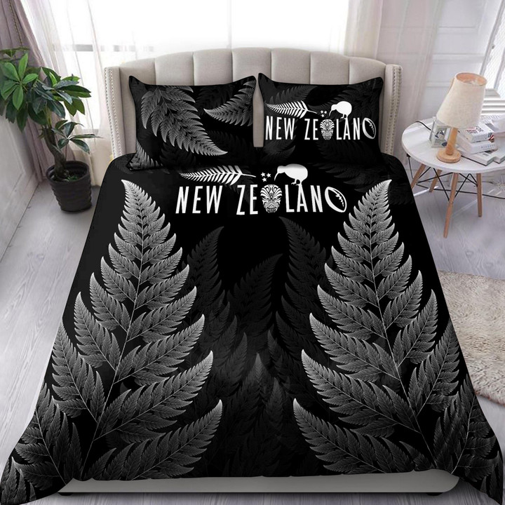 New Zealand Silver Fern And Kiwi Bed Sheets Spread  Duvet Cover Bedding Sets