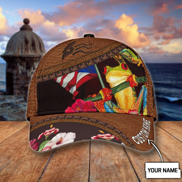 Customize Coqui Puerto Rico Floral 3D Cap & Hat, Classic Cap, 3D Baseball Cap