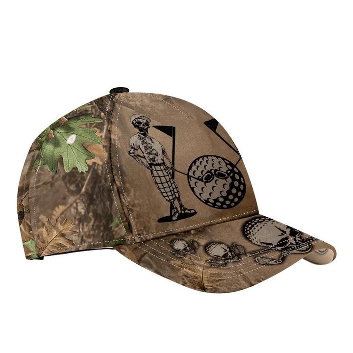 Camouflaged Golf 3D Cap & Hat, Classic Cap, 3D Baseball Cap