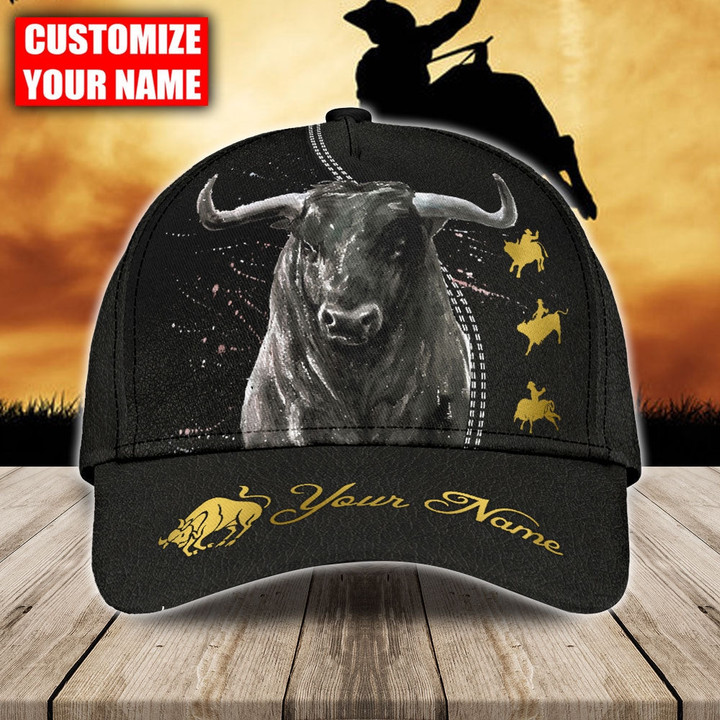 Tmarc Tee Personalized Name Bull Riding Classic Cap