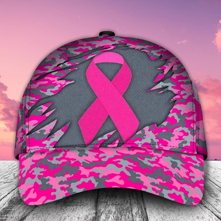 Breast Cancer 3D Cap & Hat, 3D Baseball Cap, Classic Cap