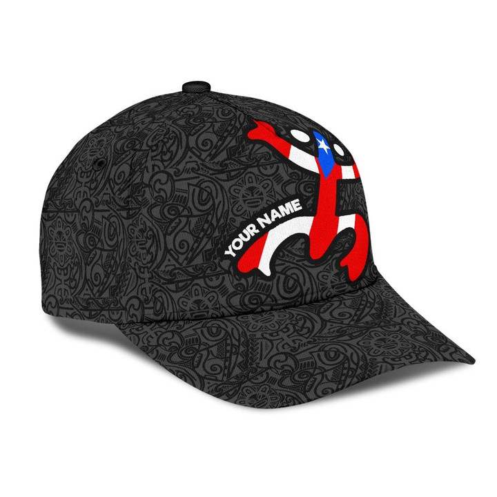 Customize Name Puerto Rico 3D Cap & Hat, 3D Baseball Cap, Classic Cap