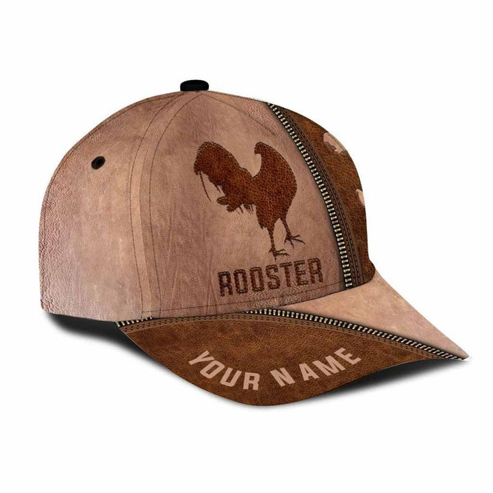 Personalized Rooster 3D Cap & Hat, Classic Cap, 3D Baseball Cap