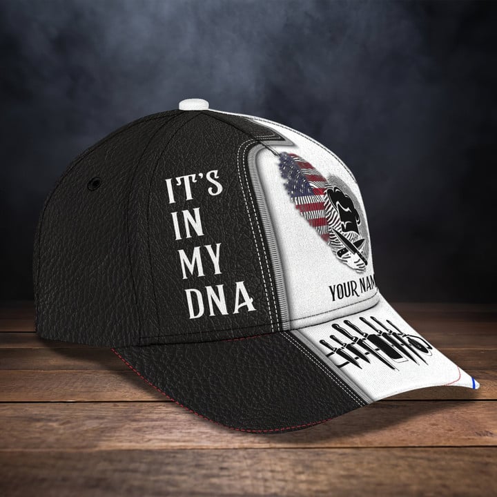 Customized Name Master Chef American Flag Black 3D Cap & Hat, 3D Baseball Cap, Classic Cap
