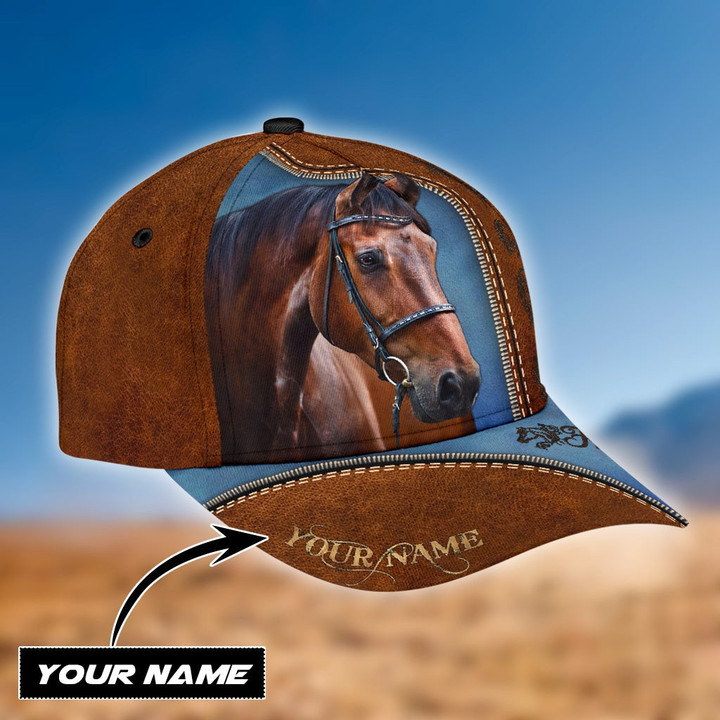Personalized Horse Classic 3D Cap & Hat, Classic Cap, 3D Baseball Cap