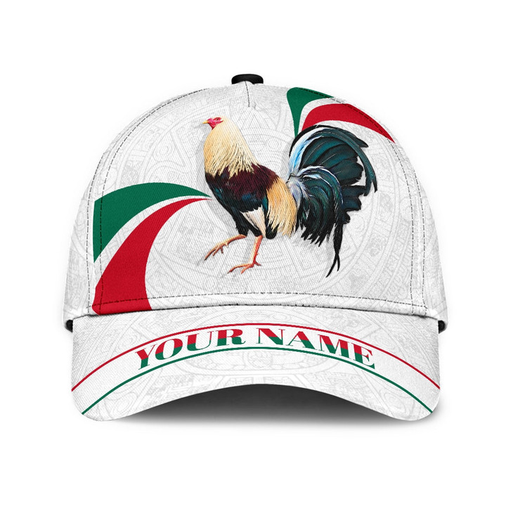 Personalized Rooster Line Printed Classic 3D Cap & Hat, Classic Cap, 3D Baseball Cap
