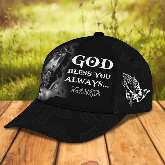 Personalized God Bless You Always 3D Cap & Hat, Classic Cap, 3D Baseball Cap
