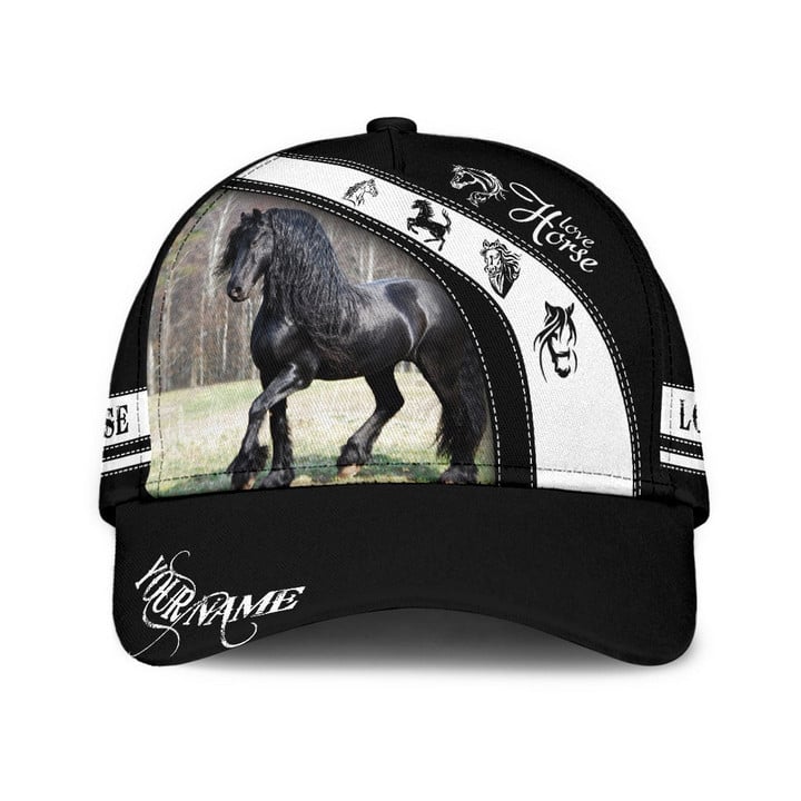 Personalized Horse Classic 3D Cap & Hat, Classic Cap, 3D Baseball Cap