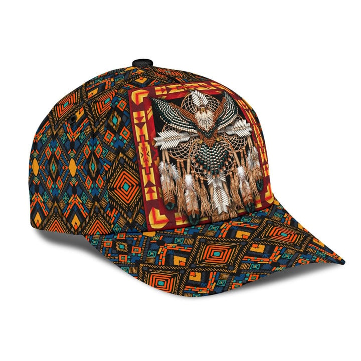 Native American Hippie 3D Cap & Hat, Classic Cap, 3D Baseball Cap