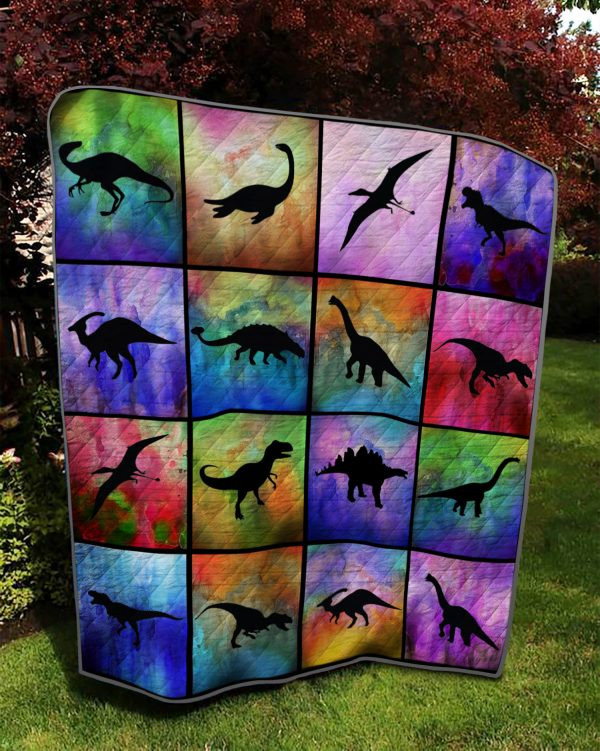 Dinosaur Shadow Quilt Blanket