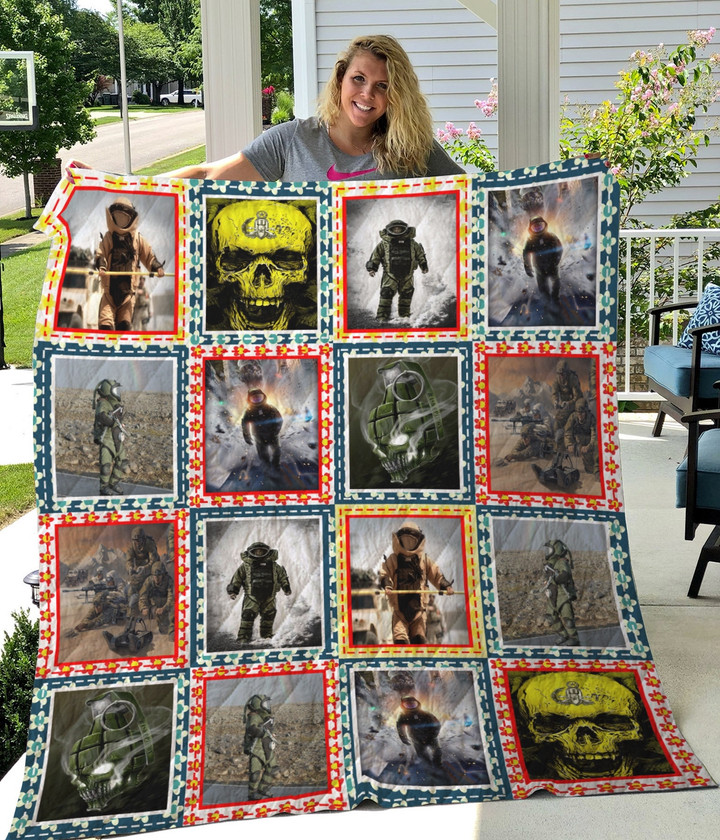 The Life Explosive Ordnance Disposal Quilt Blanket Great Customized Blanket Gifts For Birthday Christmas Thanksgiving