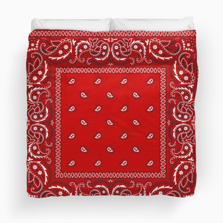 Bandana Red Duvet Cover Bedding Set