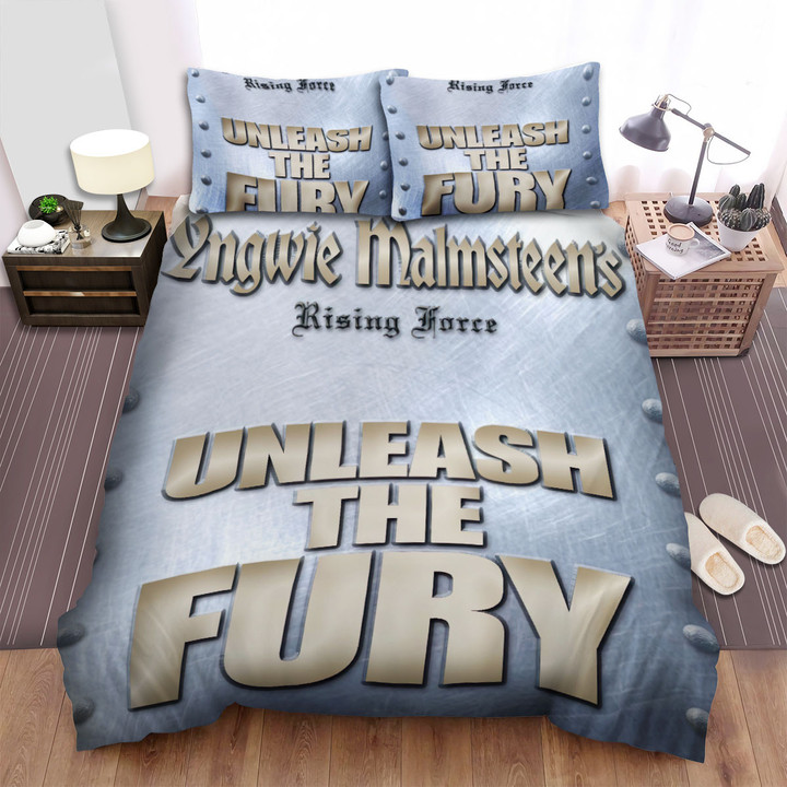 Unleash The Fury Yngwie Malmsteen Bed Sheets Spread Comforter Duvet Cover Bedding Sets