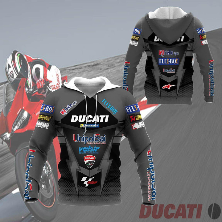 Ducati Stylist Unisex 3d All Over Print Hoodie, Zip Up Hoodie Style 5