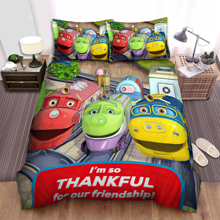 Chuggington I'm So Thankful For Our Friendship Bed Sheets Spread Duvet Cover Bedding Sets