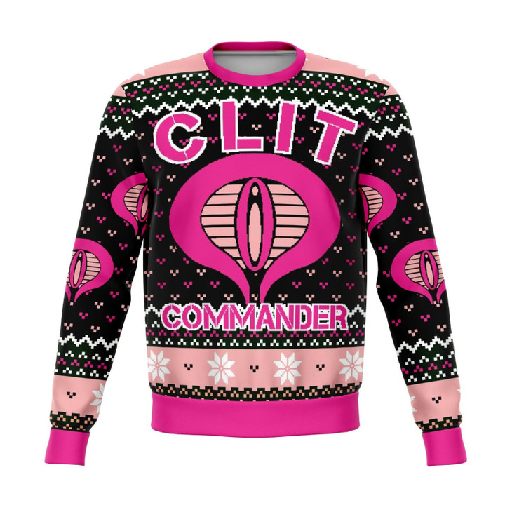 Clit Commander Ugly Christmas Sweater
