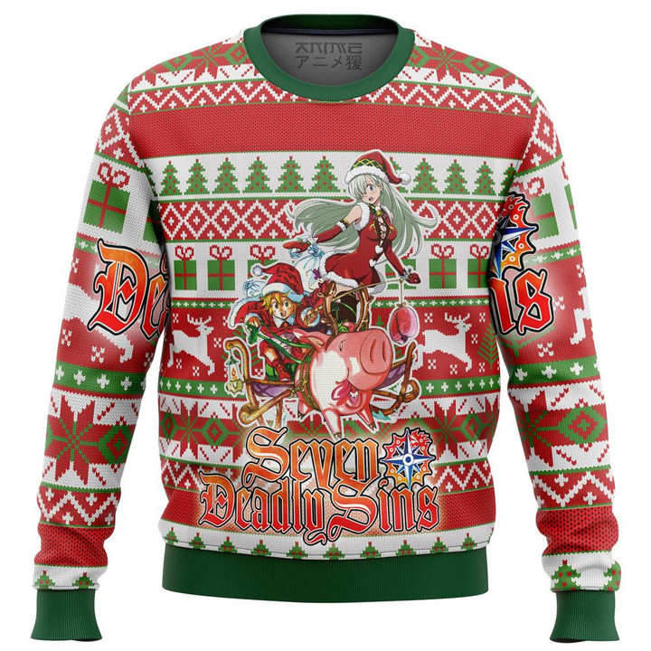 Seven Deadly Sins Alt Ugly Christmas Sweater, All Over Print Sweatshirt