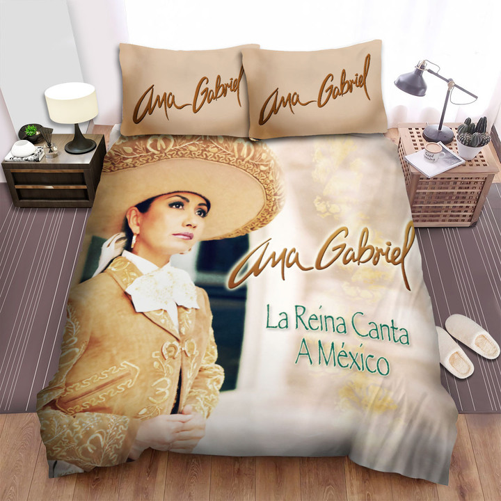 Ana Gabriel La Reina Canta Amexico Bed Sheets Spread Comforter Duvet Cover Bedding Sets