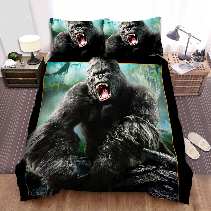 King Kong (2005) Movie Art 4 Bed Sheets Spread Comforter Duvet Cover Bedding Sets