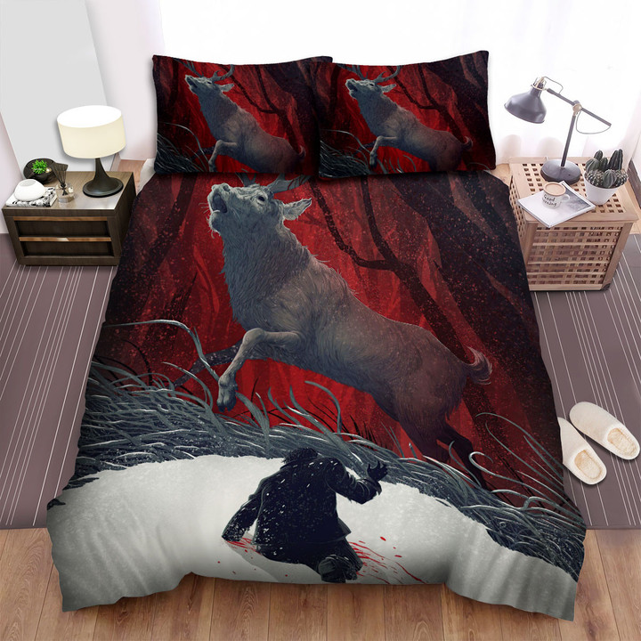 Hannibal (2013–2015) Movie Poster Artwork Ver 3 Bed Sheets Spread Comforter Duvet Cover Bedding Sets
