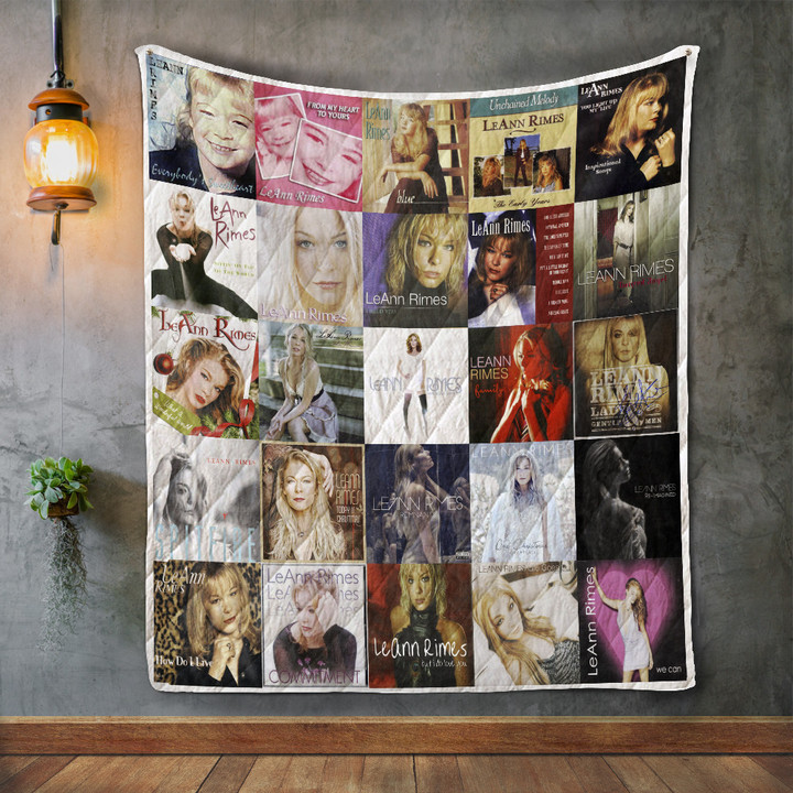 Leann Rimes Album Covers Quilt Blanket