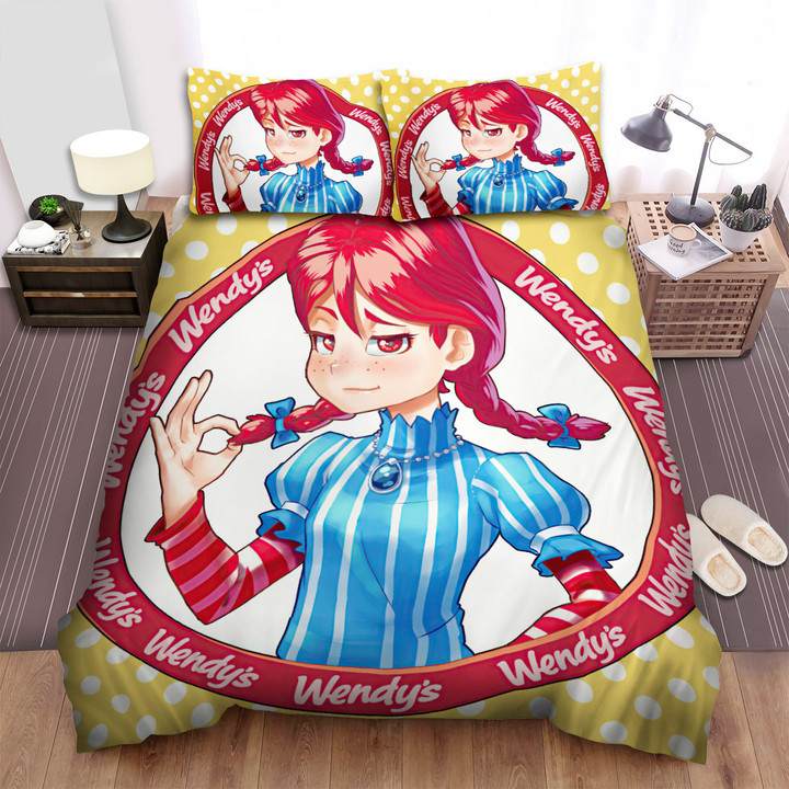 Wendy's Animated Portrait Bed Sheets Spread Comforter Duvet Cover Bedding Sets